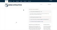 Desktop Screenshot of edgeathletics.com